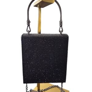 #79 Badgley Mischka Black Sequin Clutch